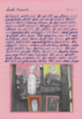 liebe freunde, dear friends, letters, egypt, mixed media, mia diener