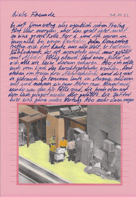 liebe freunde, dear friends, letters, egypt, mixed media, mia diener