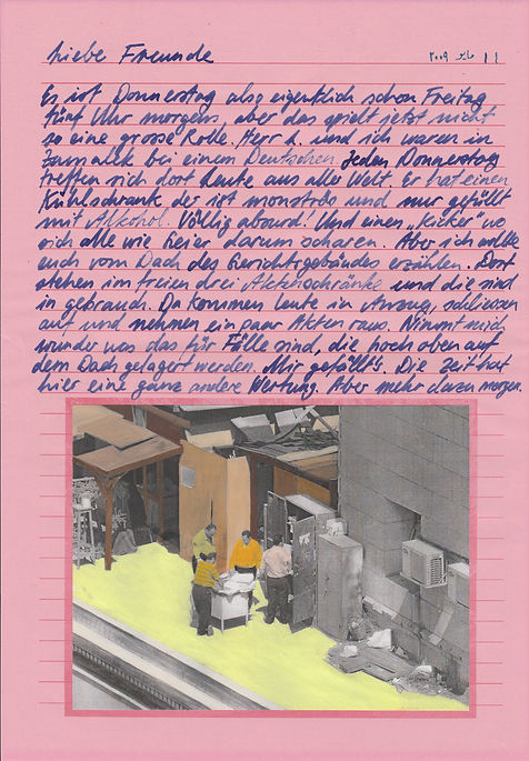 liebe freunde, dear friends, letters, egypt, mixed media, mia diener