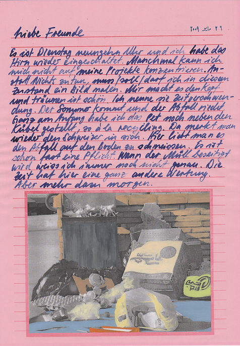 liebe freunde, dear friends, letters, egypt, mixed media, mia diener