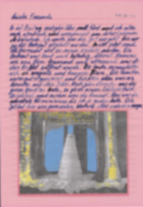 liebe freunde, dear friends, letters, egypt, mixed media, mia diener