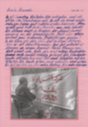 liebe freunde, dear friends, letters, egypt, mixed media, mia diener