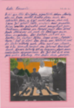 liebe freunde, dear friends, letters, egypt, mixed media, mia diener