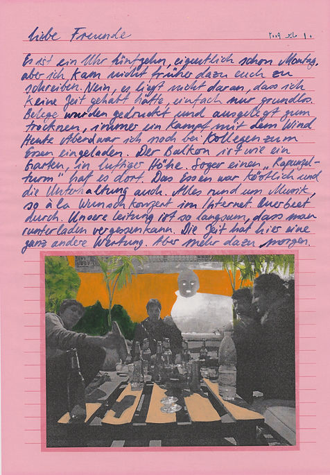 liebe freunde, dear friends, letters, egypt, mixed media, mia diener