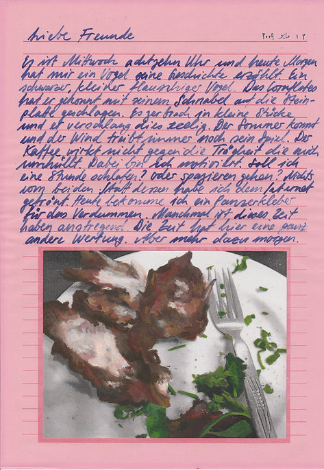 liebe freunde, dear friends, letters, egypt, mixed media, mia diener