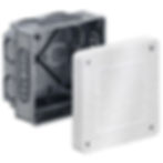 Universal installation housing with mineral fibreboard, 87 x 87 x 75 mm