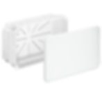Junction casing with cover, 240 x 142 x 87 mm, halogen-free