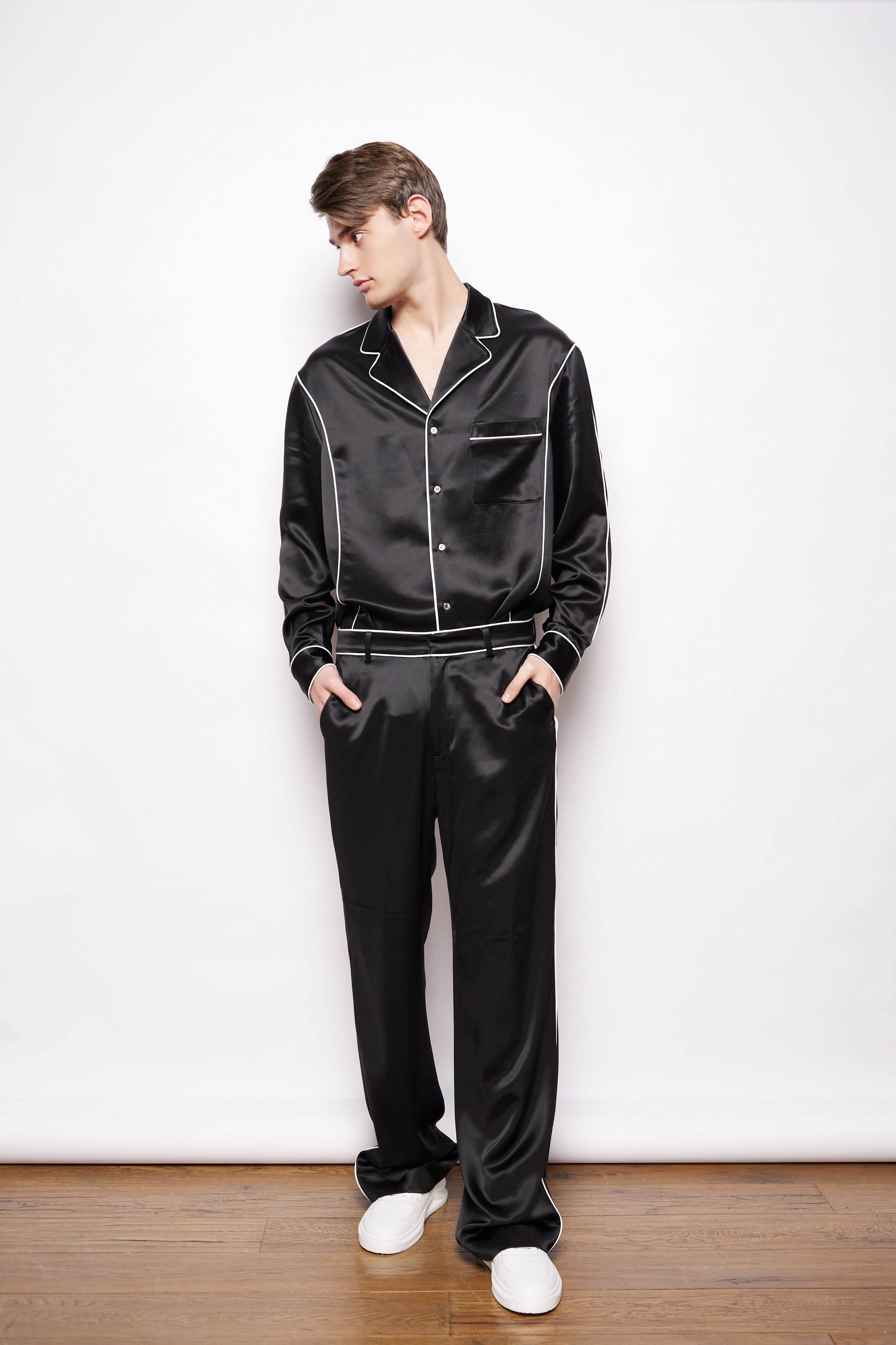 Heavy Silk Satin Suit