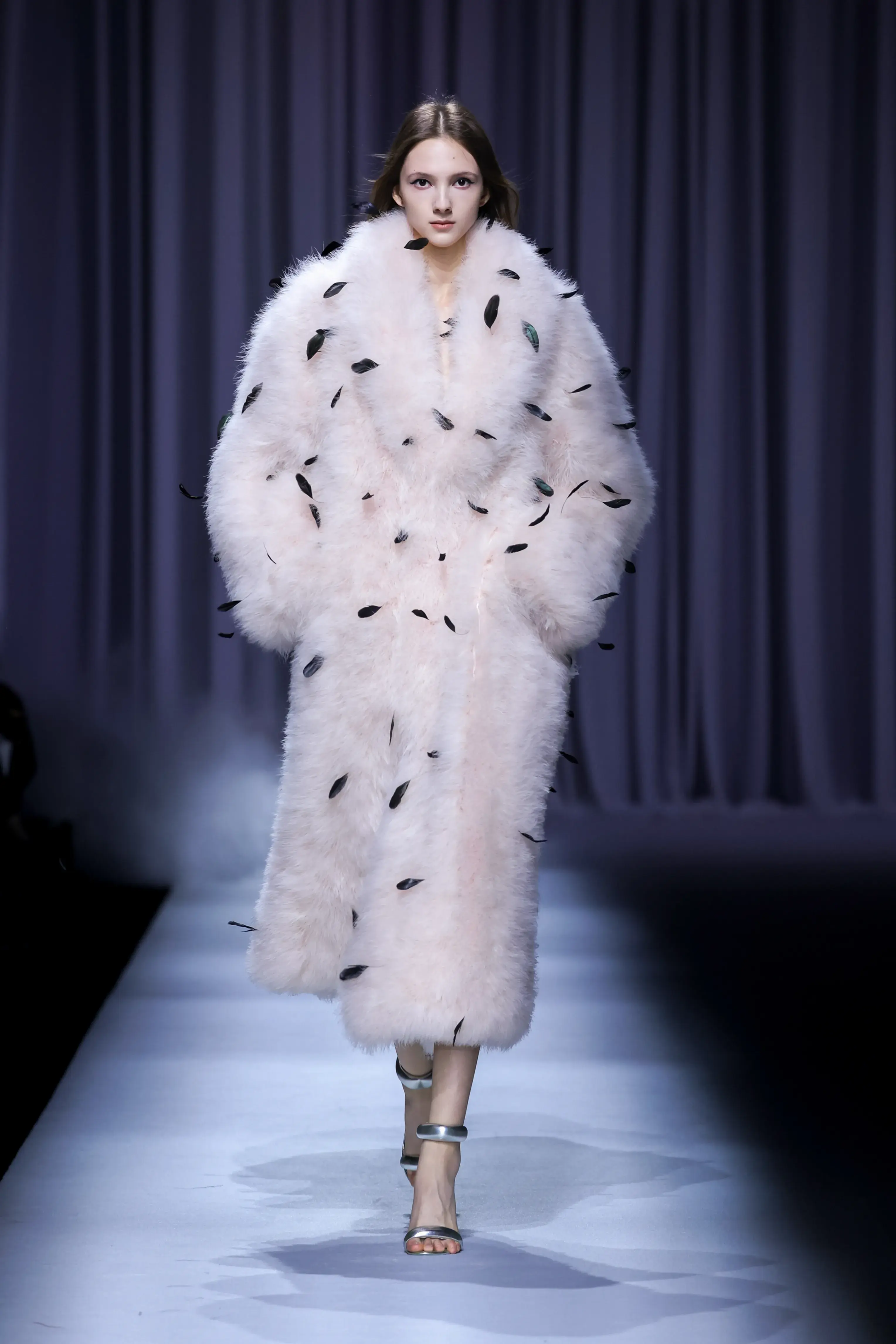 Midnight Feather Coat