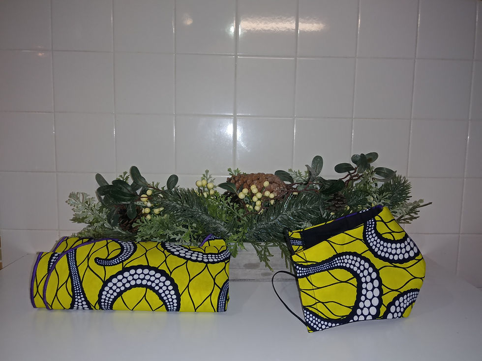 Thumbnail: Royalty COVID-19 Mask + Head tie