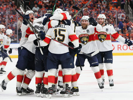 The Panthers even the series with Oilers at 1-1.