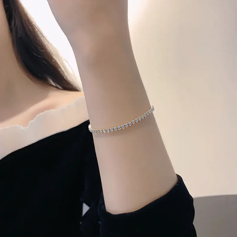 Thumbnail: # Crystal Radiance – Cubic Zirconia Tennis Bracelet