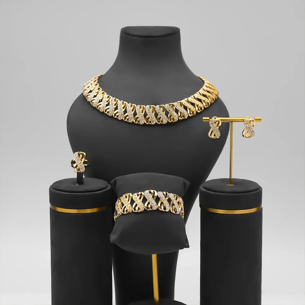 Thumbnail: # Golden Allure – 18K Gold-Plated Jewellery Set