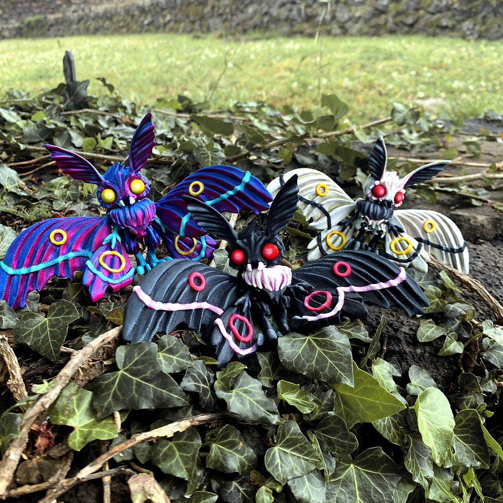 Thumbnail: 🦋Articulated Mothman🦋- STL Ready to Print