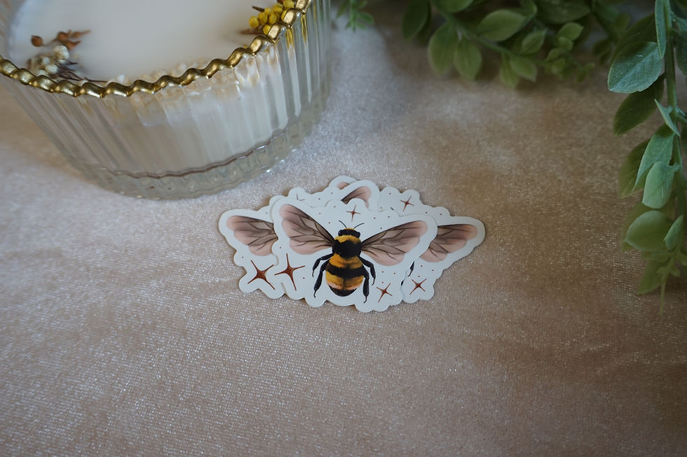 Thumbnail: Bee & Stars Sticker