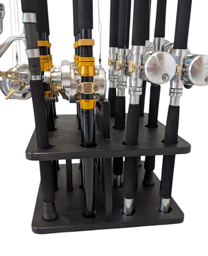 12 Slot Cube Fishing Rod Rack | RPM CNC Customs