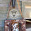 Thumbnail: Hand-tooled Leather and Cowhide Tote Bag