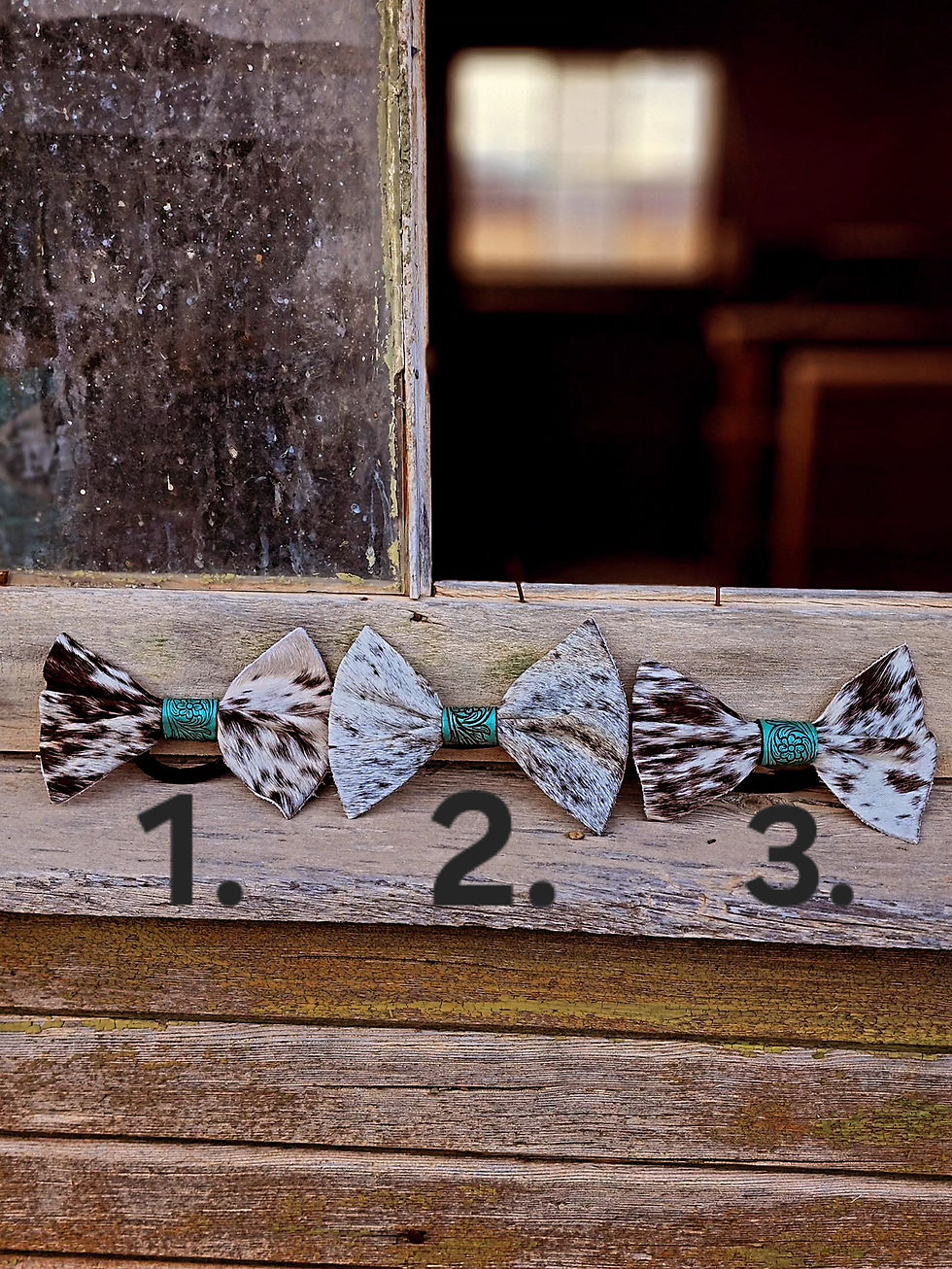 Thumbnail: Cowhide Hair Bows 