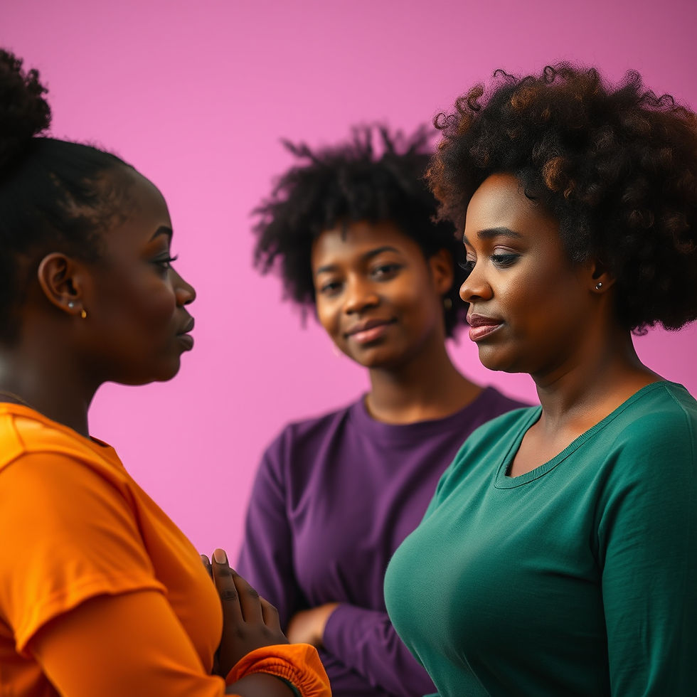 mental health support person responding calmly to someone in crisis. black individuals. Co