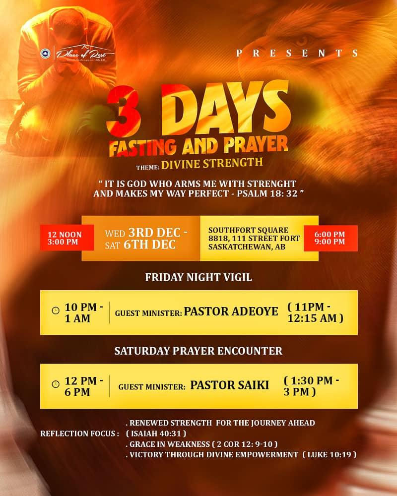 Part of our 3-day fasting and prayer event for the new year.