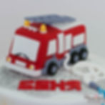 מכונית כבאי מבצק סוכר