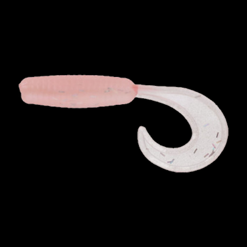 Brush Vortex - Shiner soft plastic curly tail lure
