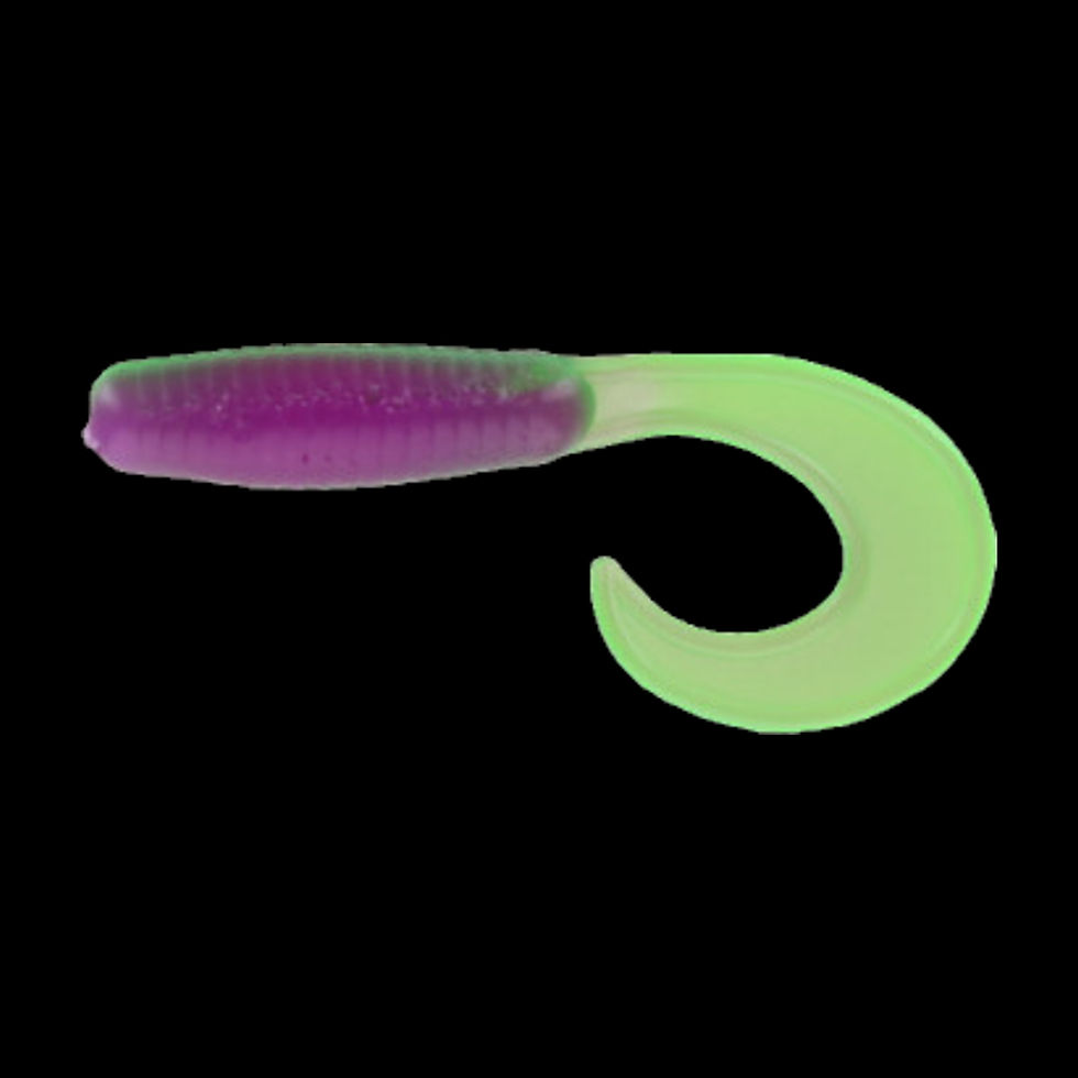 Hulk color Brush Vortex curly tail fishing lure