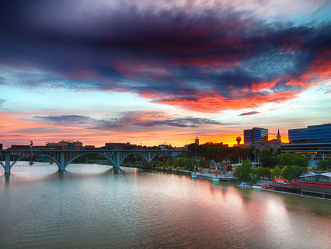 Knoxville, TN Skyline with Sunset