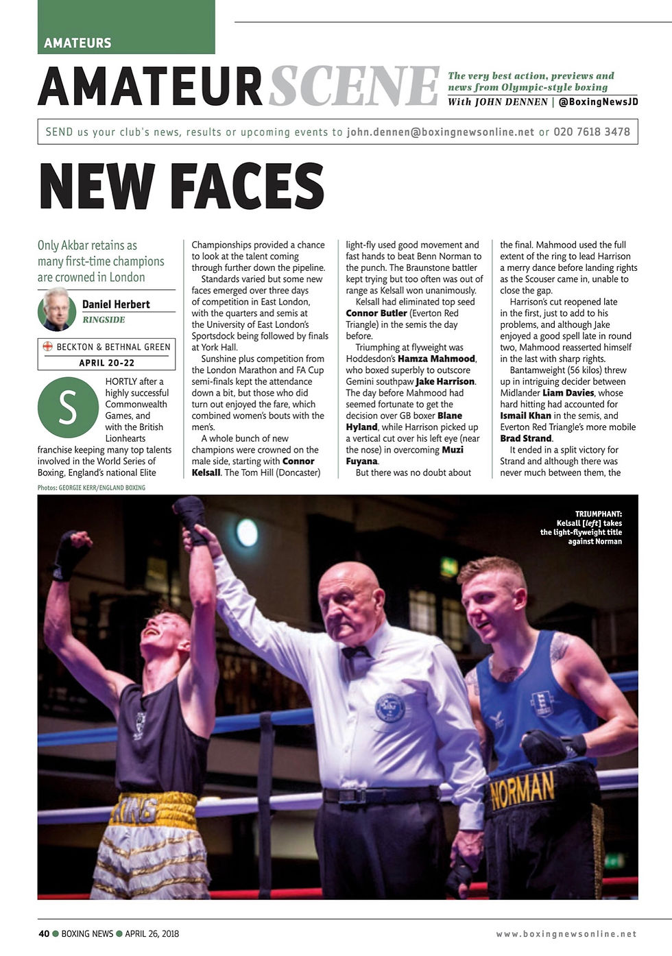 Boxing News, April, 26, 2018