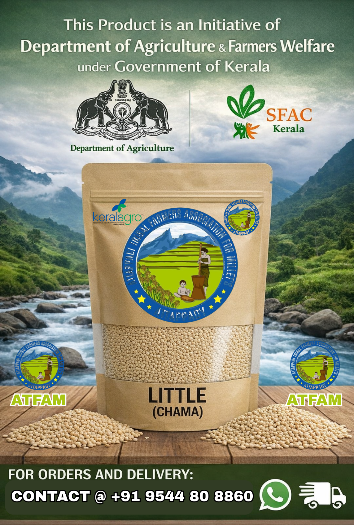 Attappadi Little Millet Rice (Attappadi Chama Rice)