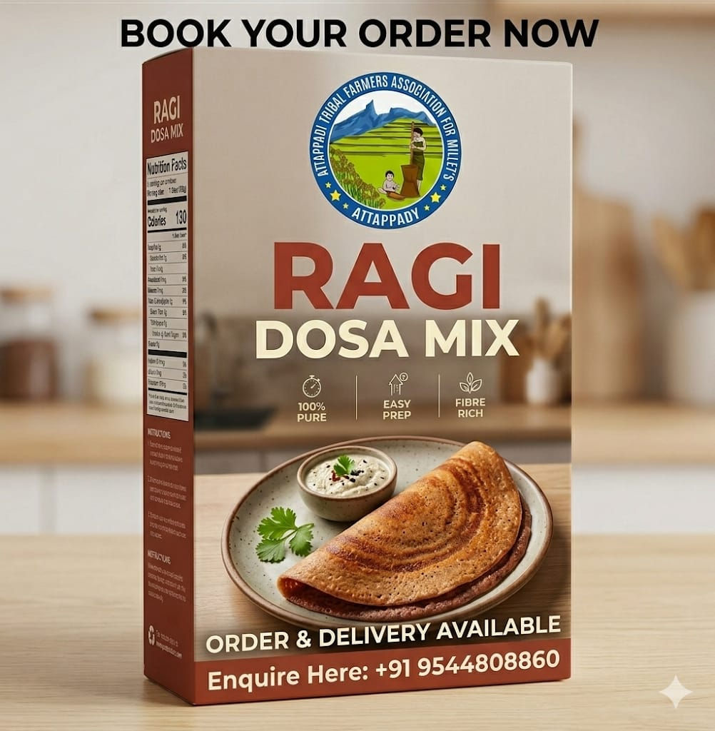 Attappadi Finger Millet Dosa Mix (Attappadi Ragi Dosa Mix)