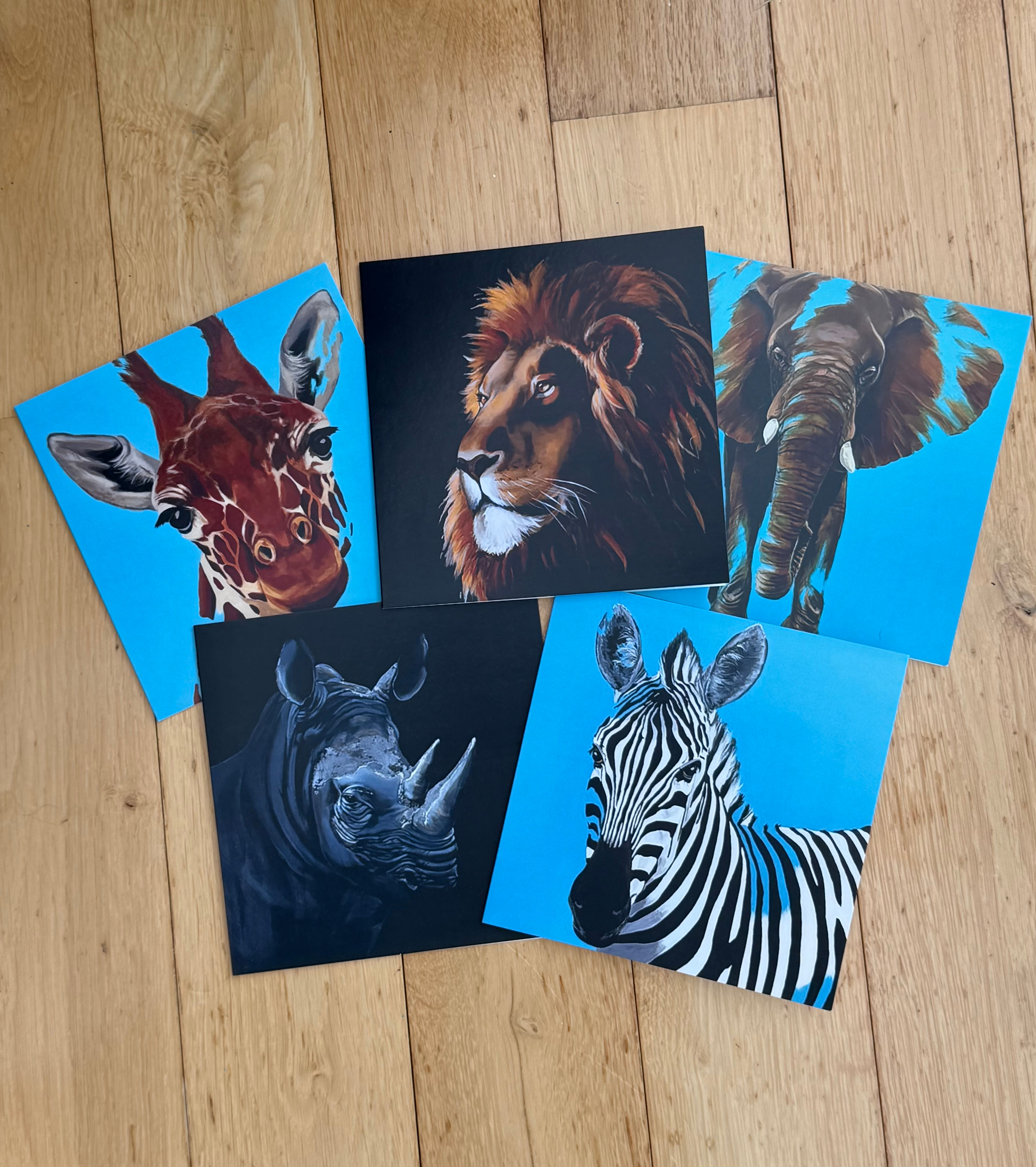 Africa Bundle - Set of 5 Greeting Cards