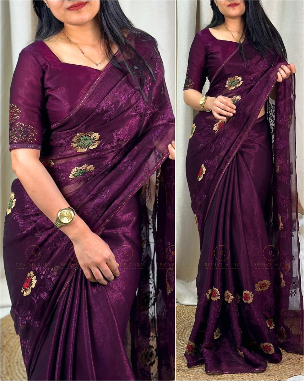 Thumbnail: Chiffon Saree with Blouse