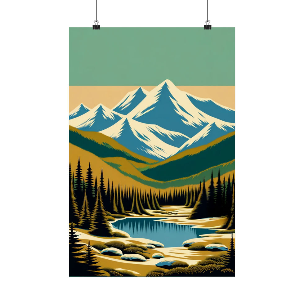 Thumbnail: WPA Snowy Mountain 2 - Matte