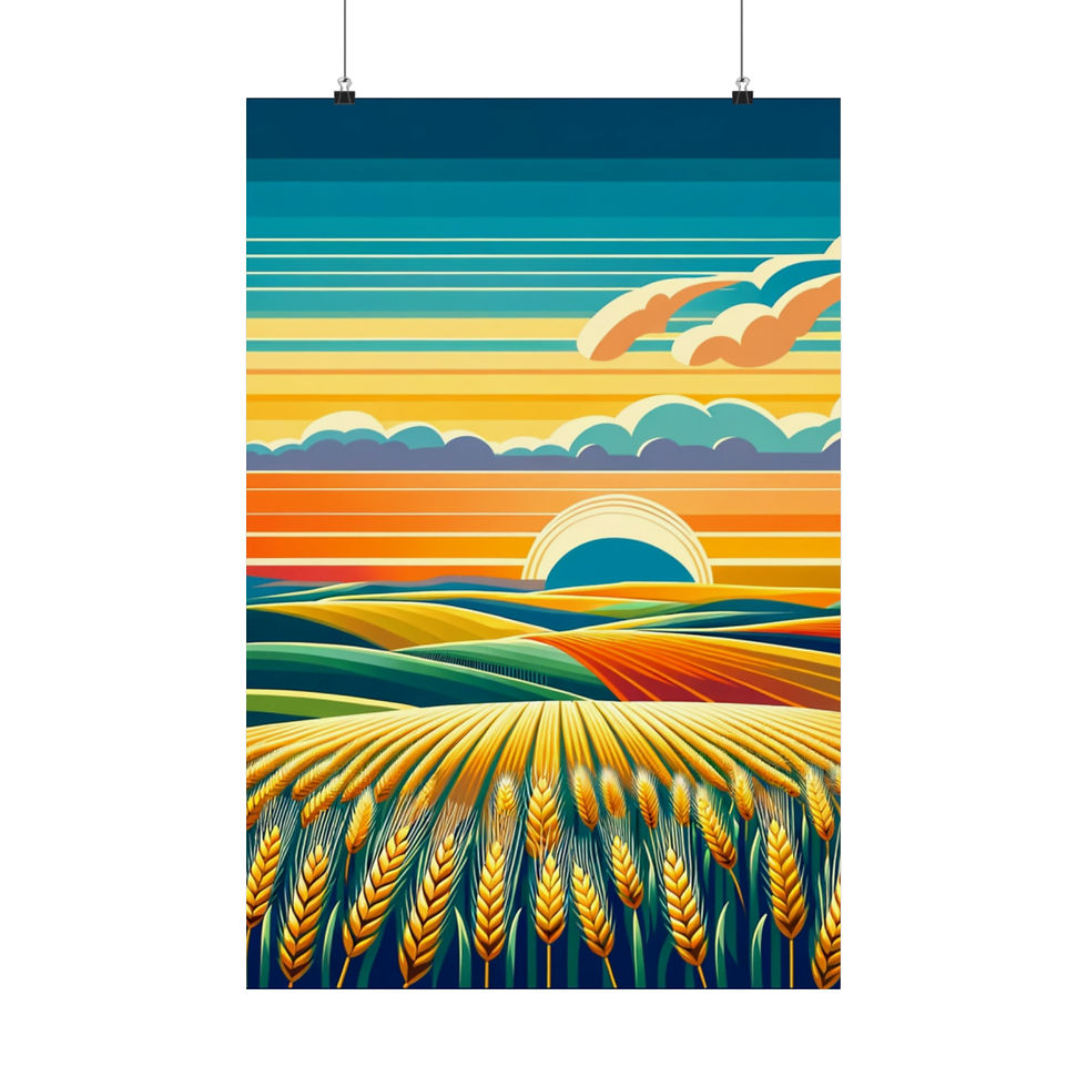 Thumbnail: WPA Wheat Fields - Matte