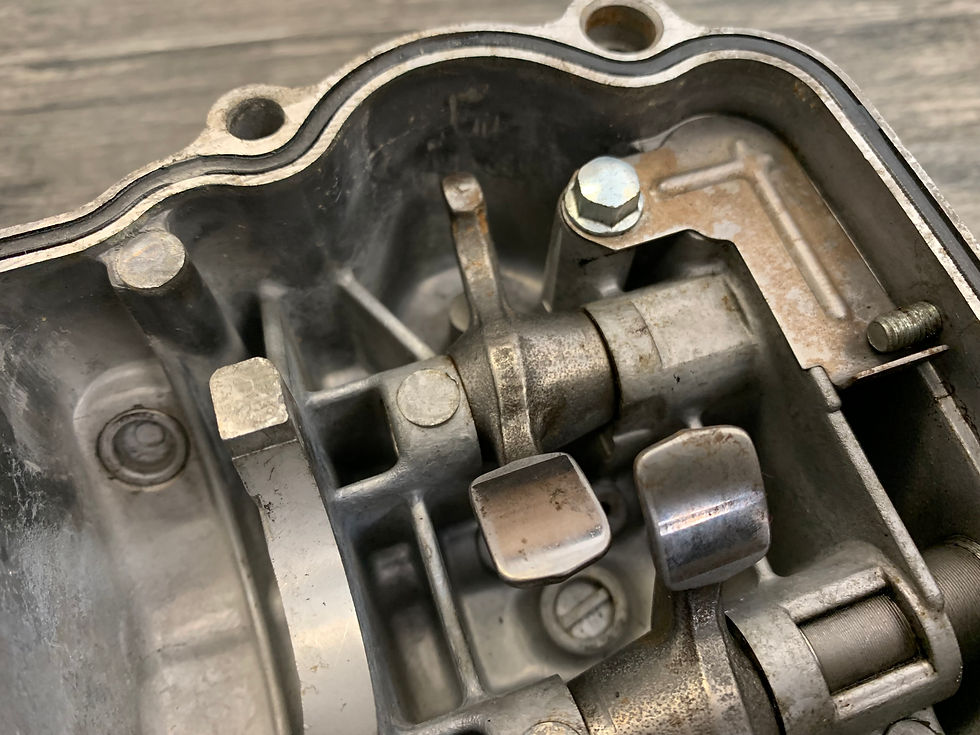 Thumbnail: Honda 1986-2007 CN250 250 Helix Scooter OEM Cylinder Head Cover W/ Rocker Arms