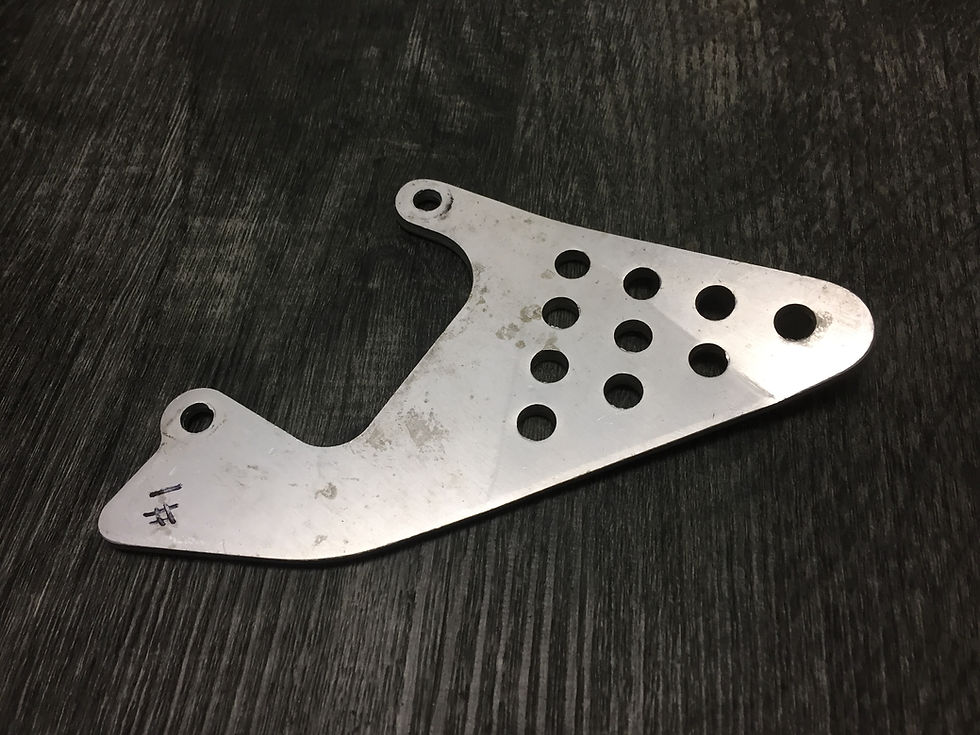 Thumbnail: Yamaha 1999-2002 YZFR6 R6 OEM Front Left Footrest Step Bracket Plate Guard (#1)