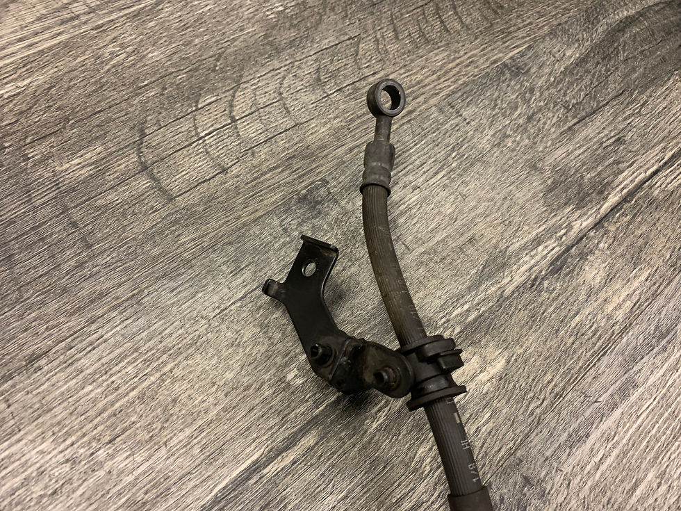 Thumbnail: Yamaha 2009-2017 FZ6R OEM Front Brake Caliper To Master Cylinder Hose Line