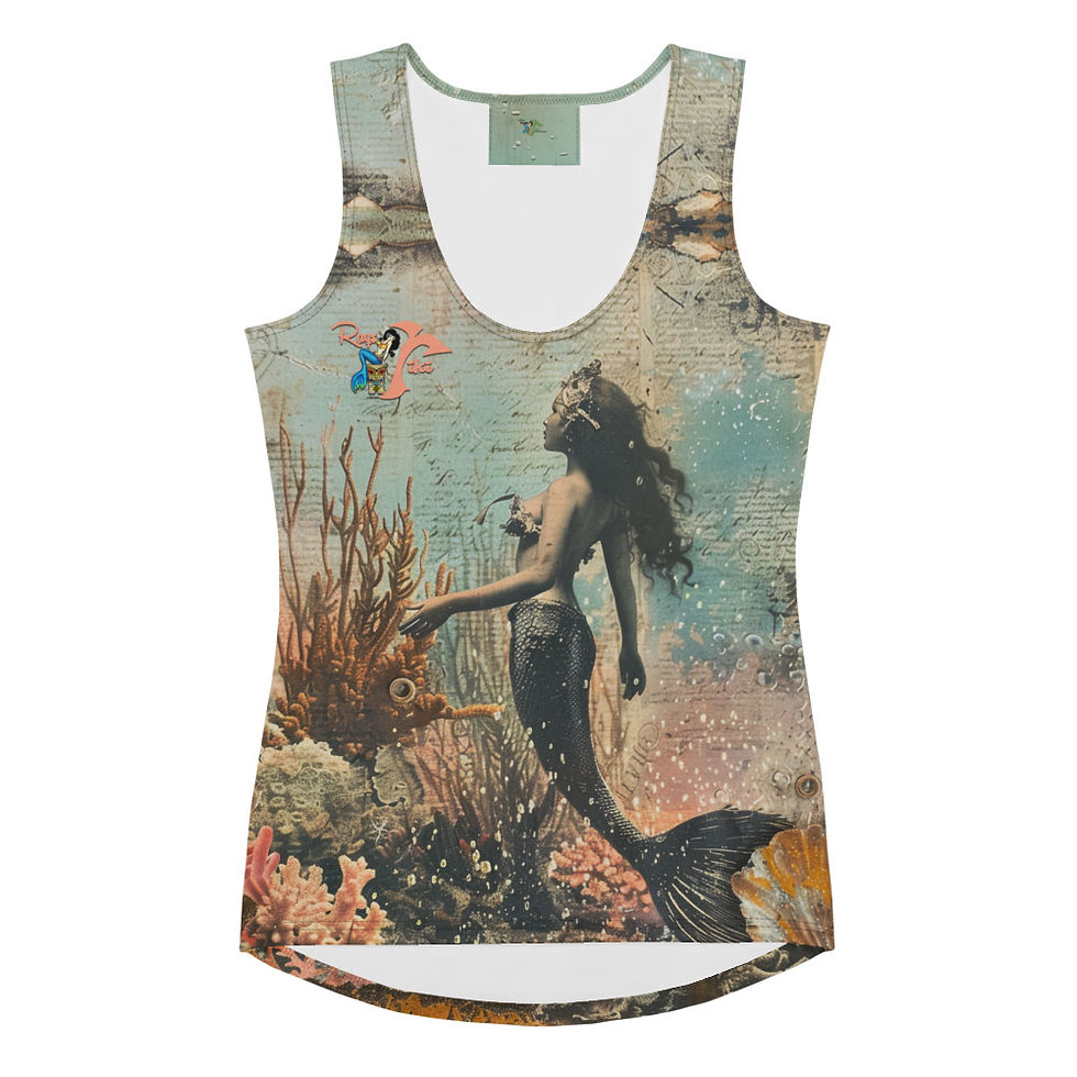 Thumbnail: Raqs Tiki dark mermaid Tank Top 