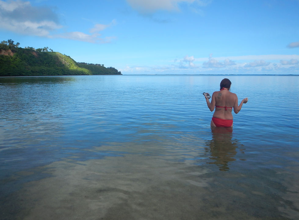 A beautiful morning dip.