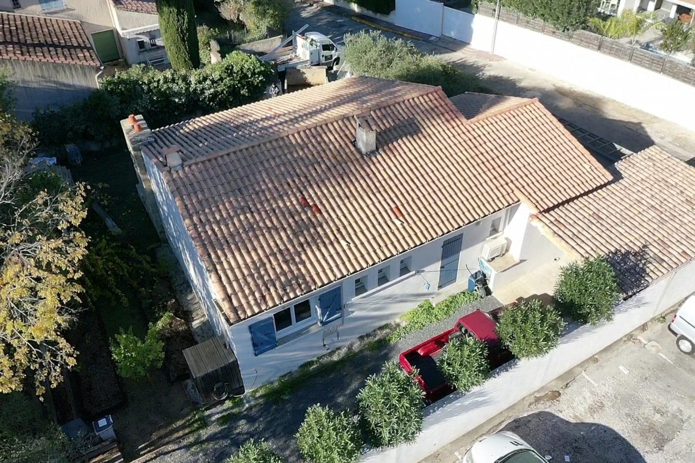 Toiture en tuiles refaite à neuf