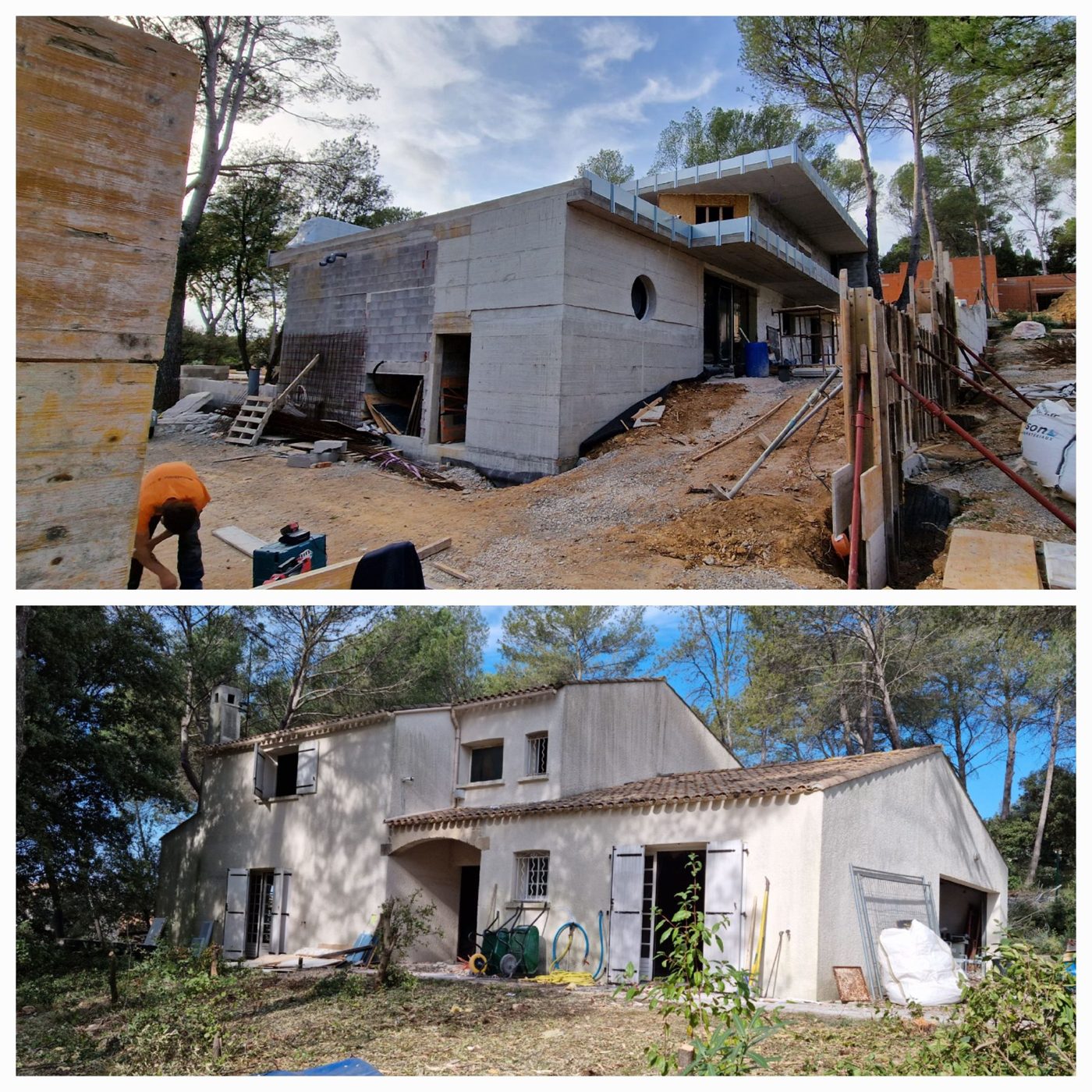 Extension et rénovation de maison : avant / après