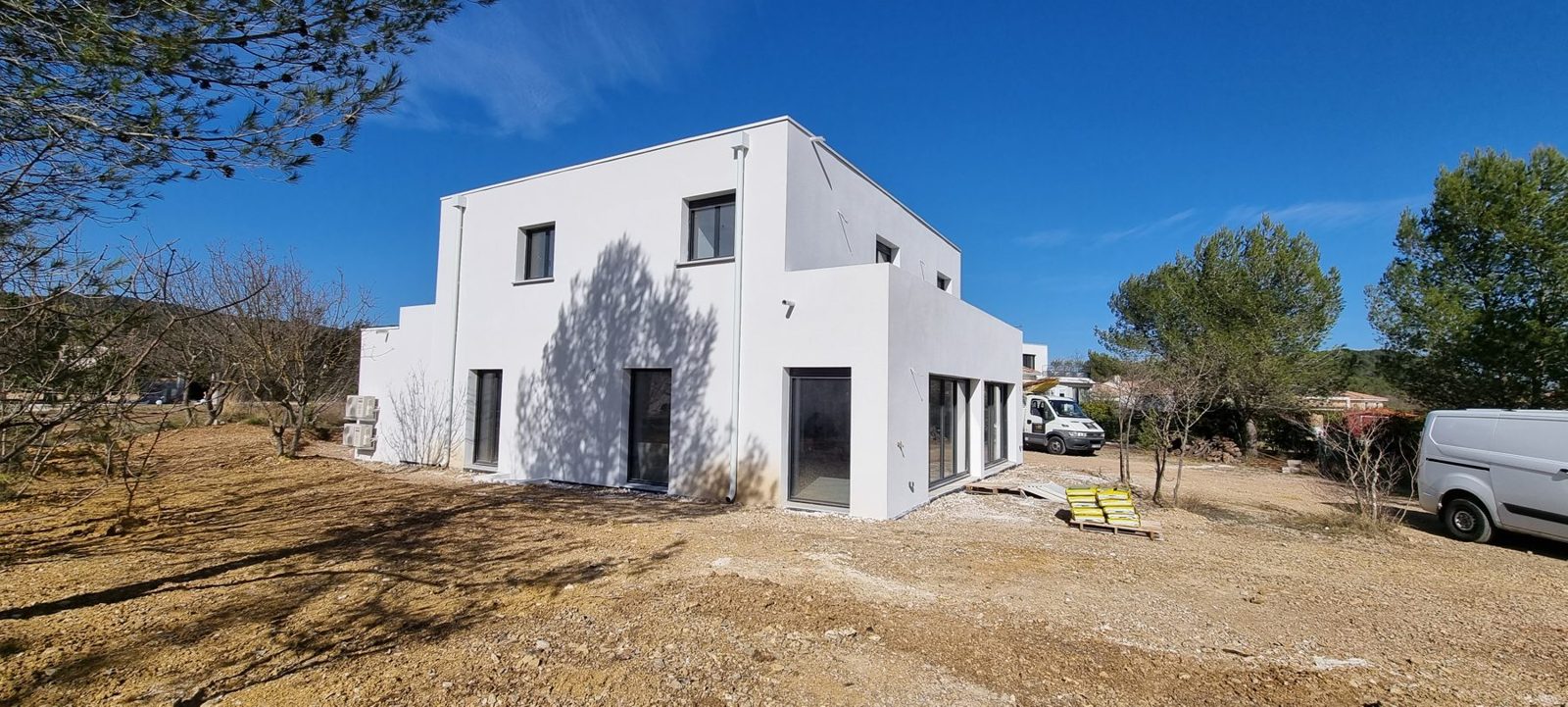 Maison neuve enduite