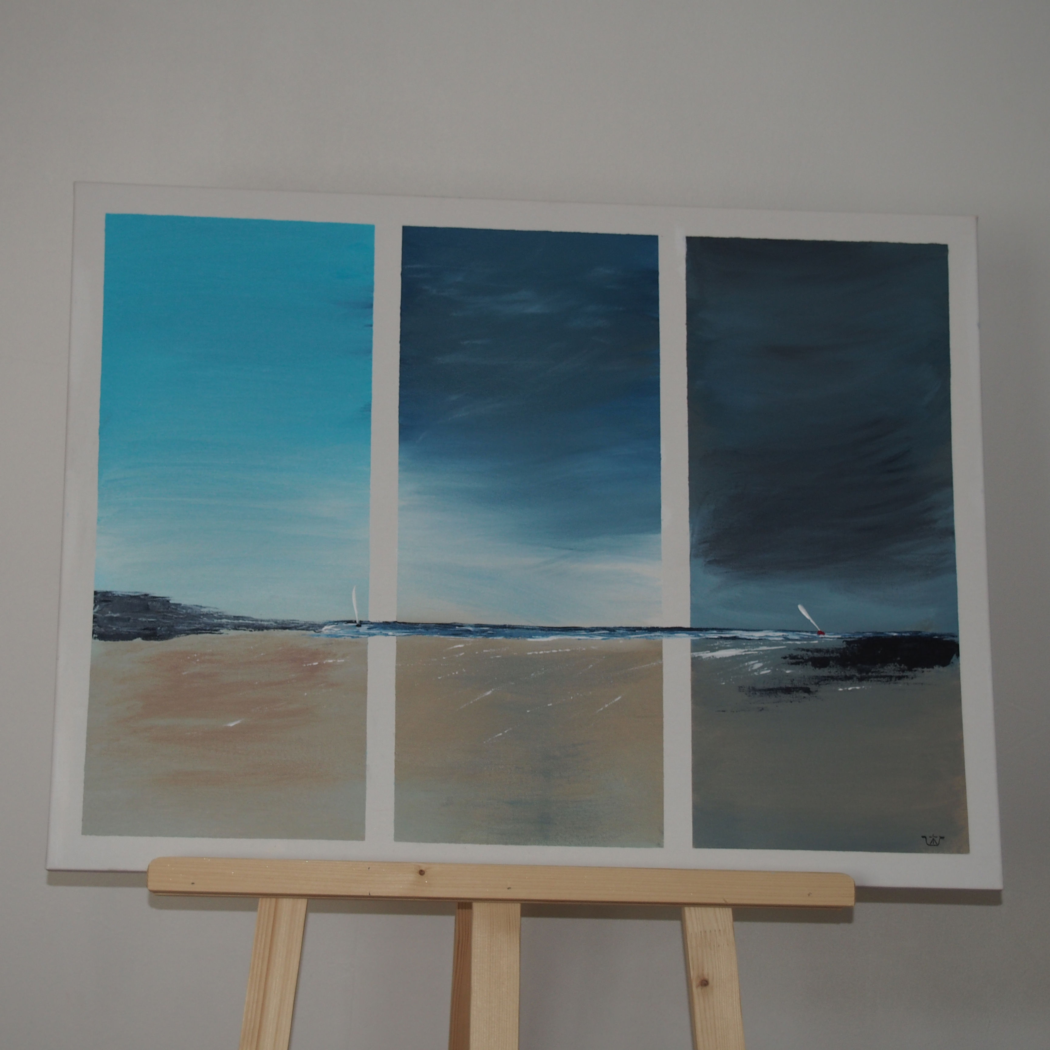 Triptyque Bord de mer 60 x 80