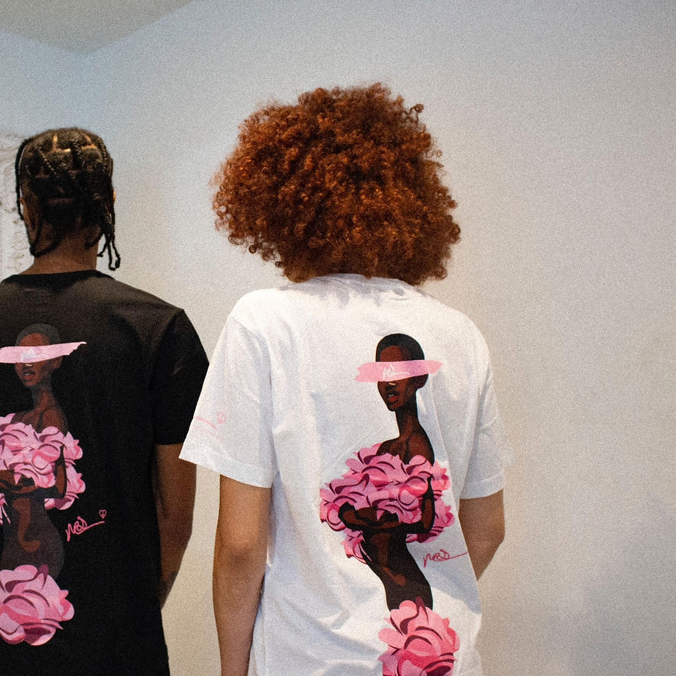 Thumbnail: ASW 2021 PINK ROSES TEE - WHITE