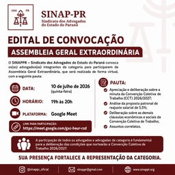 EDITAL DE CONVOCAÇÃO – ASSEMBLEIA GERAL EXTRAORDINÁRIA DA CCT