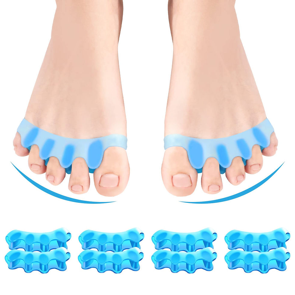 Thumbnail: 8 PCS Professional Toe Separators. Juzure Silicone Toe Spacers to Correct Bunion