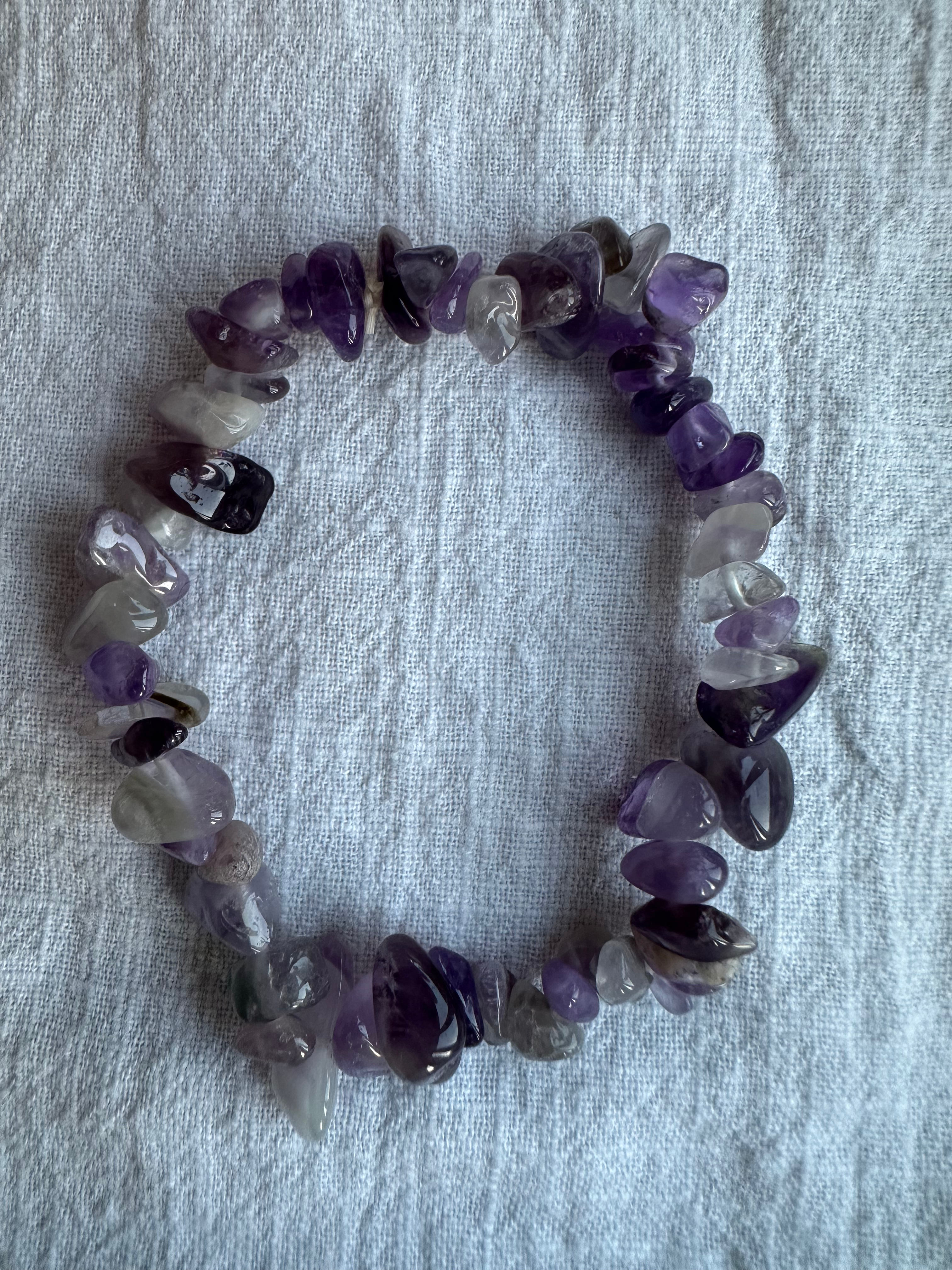 Amethyst Crystal Chip Bracelet
