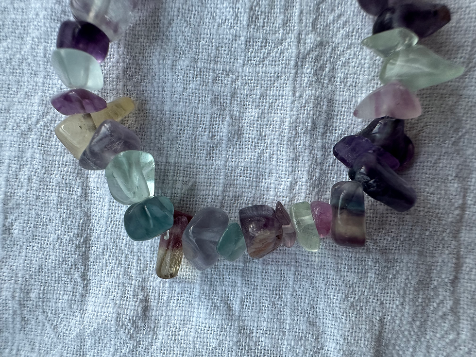 Thumbnail: Fluorite Crystal Chip Bracelet