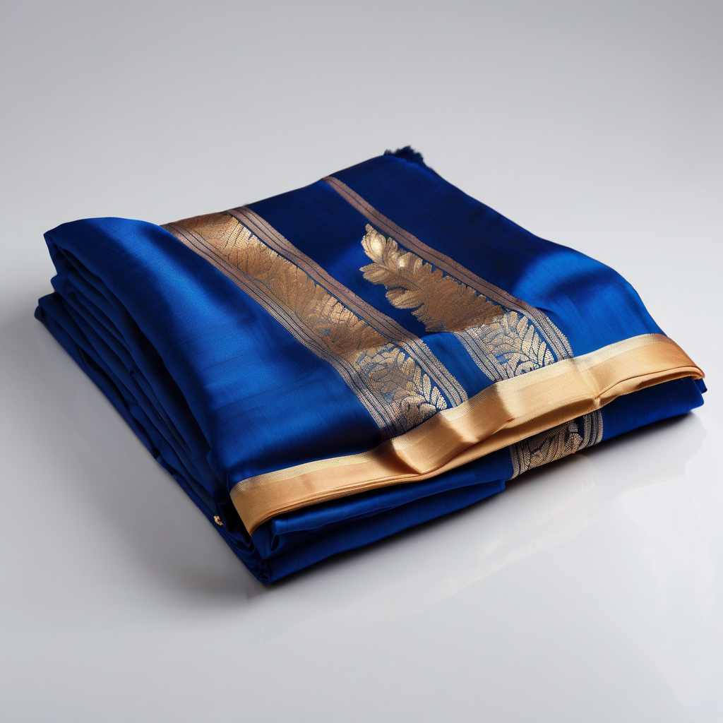 Elegant Blue Silk Saree